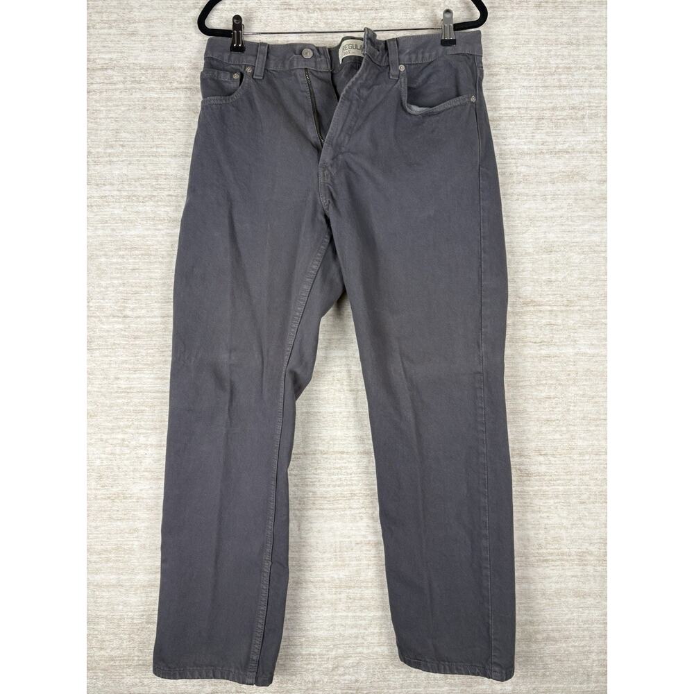 Levi's 505 Jeans Mens 34x30 Gray Streetwear Straight Leg Vintage Y2k 2005 R Tag